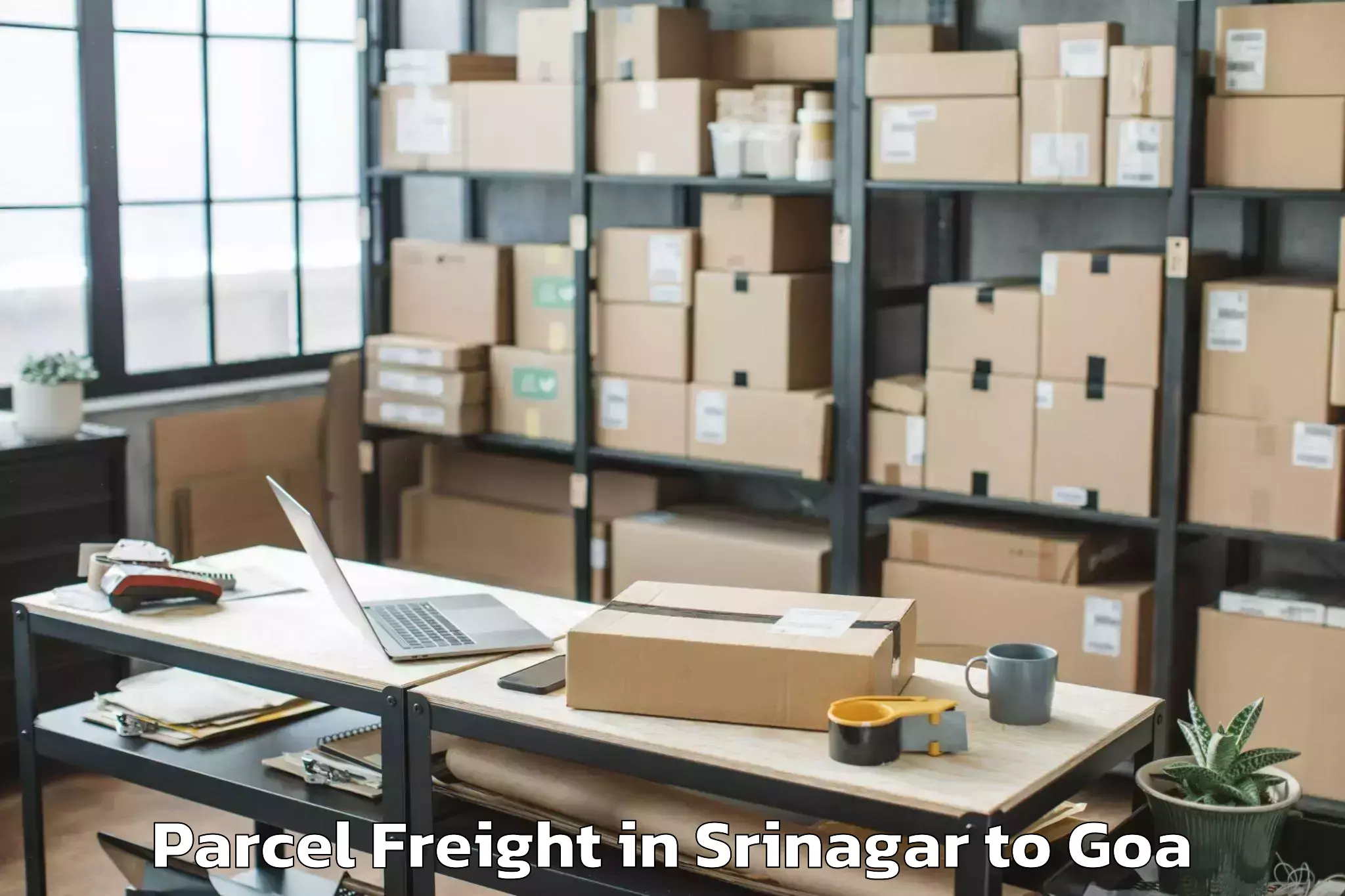 Hassle-Free Srinagar to Candolim Parcel Freight